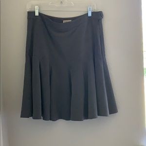 Gray Knee length flare skirt
